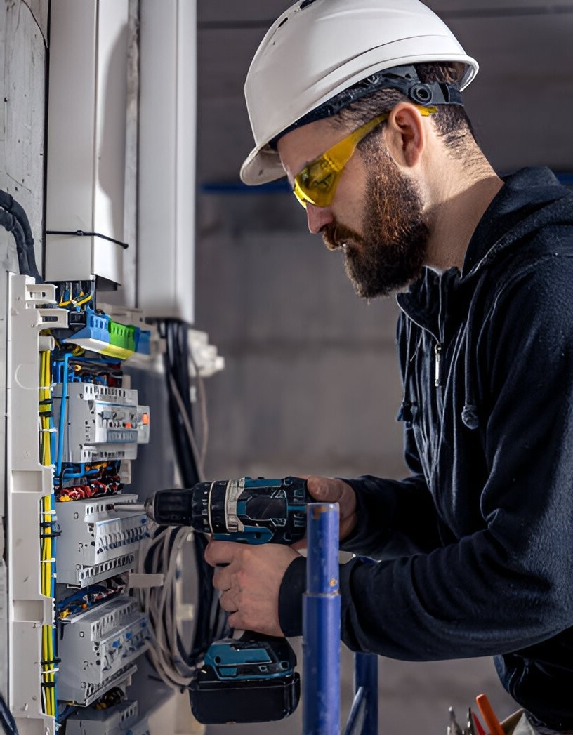 Electrician working